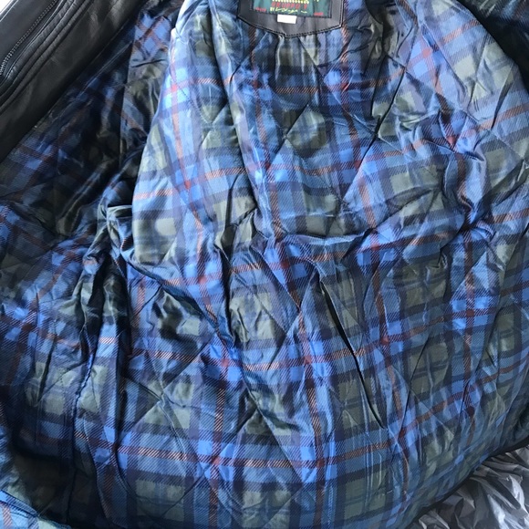 Moda Italy Leather Embroidered Black Jacket - Picture 6 of 6